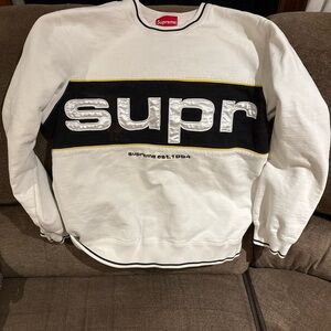 Supreme Piping Crewneck White – Size Medium READ